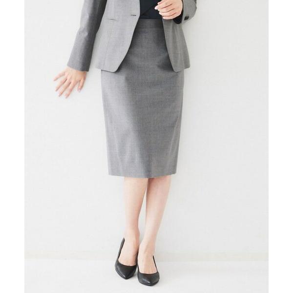 UNTITLED / アンタイトル 【通勤スーツ】ウーステッド タイトスカート