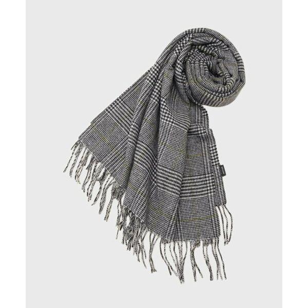 UNTITLED / アンタイトル ハウンドトゥース柄ウールカシミヤストール
