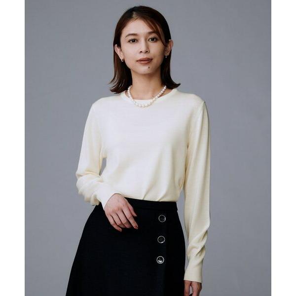 UNTITLED / アンタイトル 【アンサンブル可/洗える/ウール100%】クルーネックウールニッ...