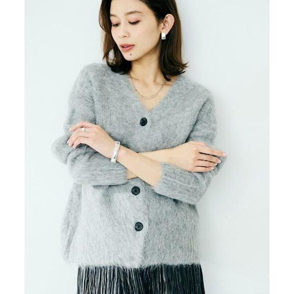 UNTITLED / アンタイトル 【ゆったり】アルパカ混シャギー カーディガン