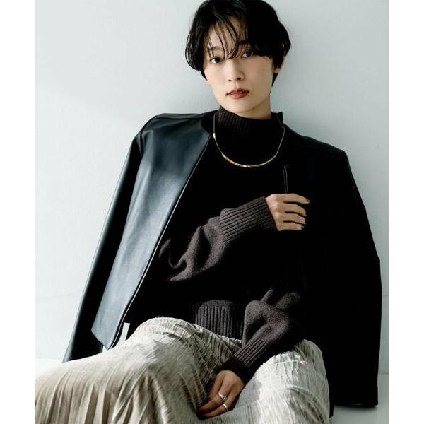 UNTITLED / アンタイトル 【着丈短め/柔らかな質感】ラムレザージャケット