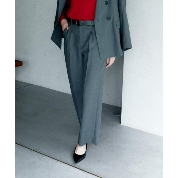 UNTITLED / アンタイトル 【セットアップ可/洗える】ウールライク ワイドパンツ