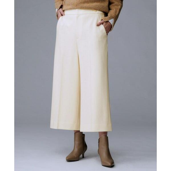 UNTITLED / アンタイトル 【ウール100%/ウエスト後ろゴム】 クロップドワイドパンツ