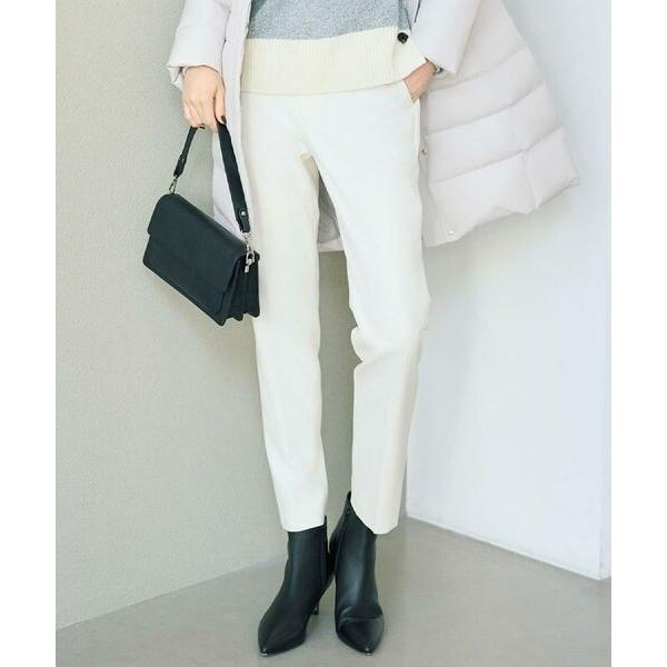 UNTITLED / アンタイトル 【あったか素材/ストレッチ性】裏起毛テーパードパンツ