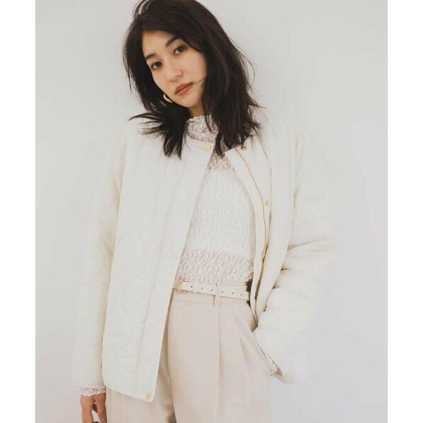 UNTITLED / アンタイトル 【軽量／洗える／ファスナー付き】中綿 キルトコート