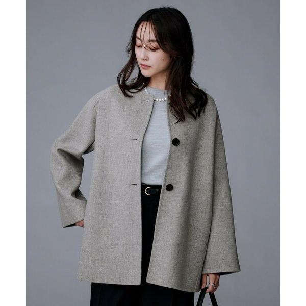 UNTITLED / アンタイトル 【ミディ丈/軽やか】セミラグランリバー コート
