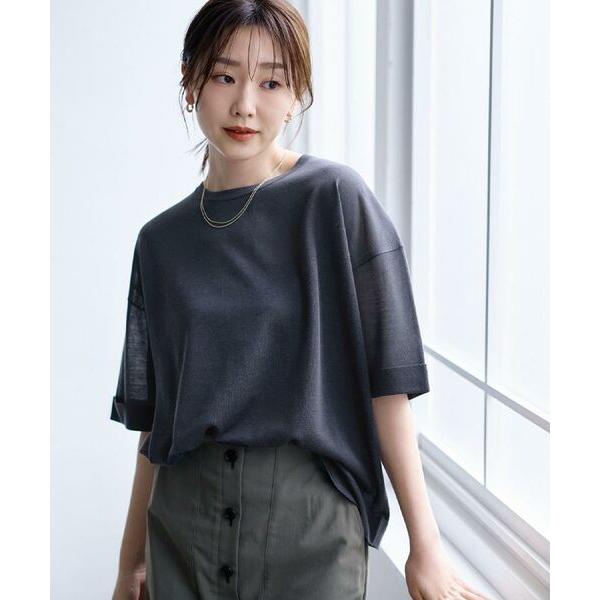 UNTITLED / アンタイトル 【アンサンブル可/Tシャツ風/ゆったり】リラックスニットトップス