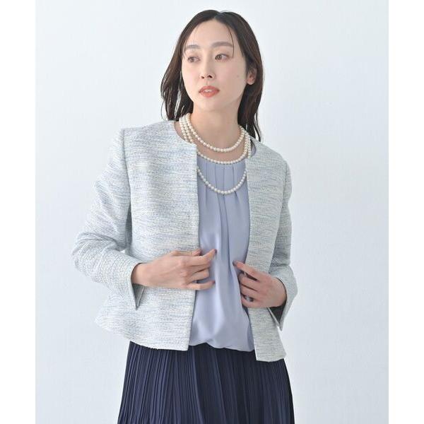 UNTITLED / アンタイトル 【きれいめ】ツイード ペプラムジャケット