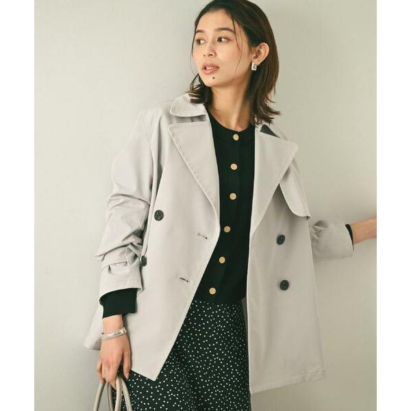 UNTITLED / アンタイトル 【はっ水/洗える/セレモニーにも】タスランショートトレンチコート