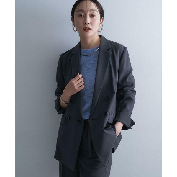 UNTITLED / アンタイトル 【接触冷感/UVカット/洗える】エアリー ダブルブレストジャケッ...