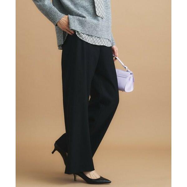 INDIVI / インディヴィ 【褒められパンツ／ウール混】ウォームウール ワイドパンツ