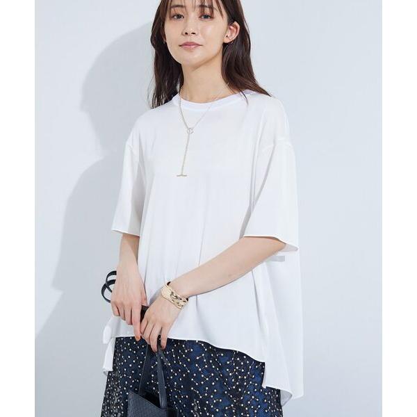 INDIVI / インディヴィ 【バックシャン】デザインTブラウス