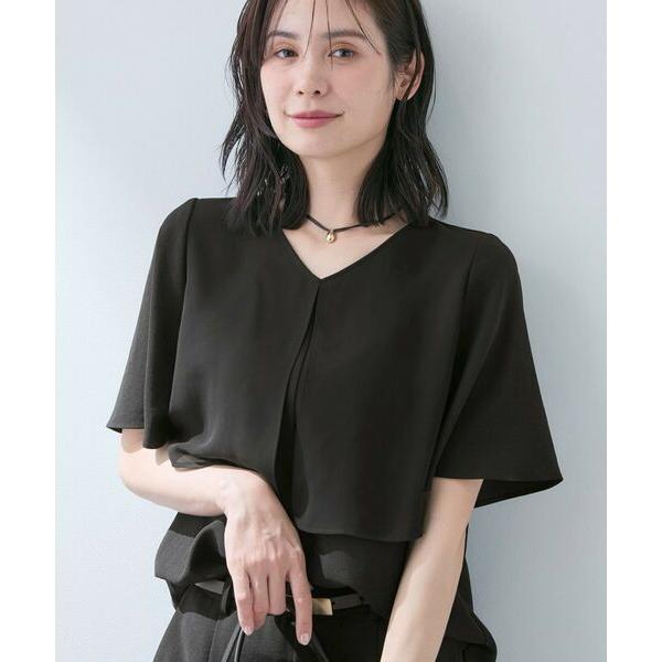 INDIVI / インディヴィ 【着る日傘】シフォンドッキングブラウス