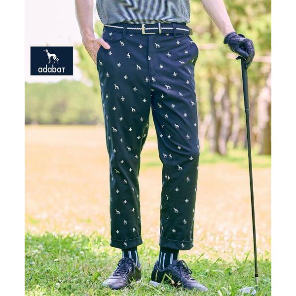 adabat / アダバット 【新レーベル ADABAT NAVY】エンブロイダリーモノグラムクロッ...