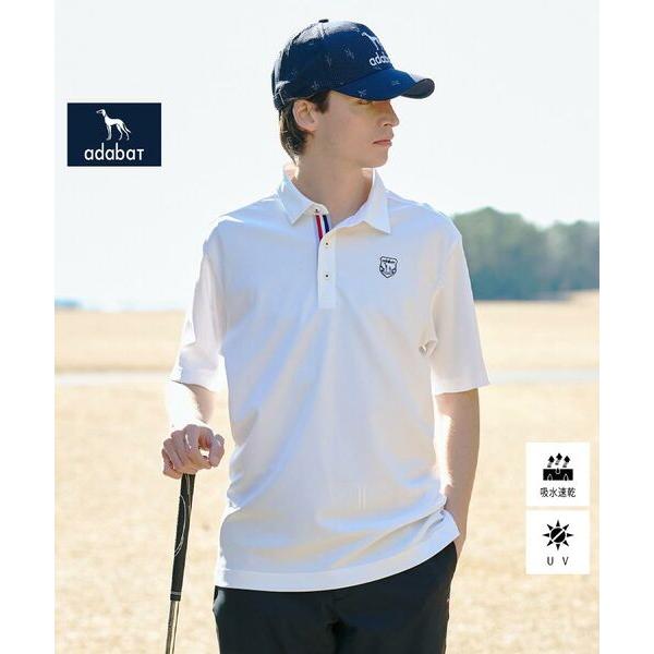 adabat / アダバット 【ADABAT NAVY】吸水速乾/UVカット カノコエンブレム半袖ポ...
