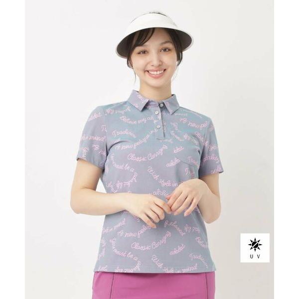 adabat / アダバット 【UVケア】シャンブレープリント半袖ポロシャツ