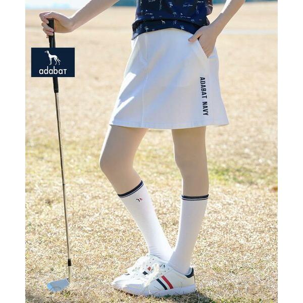 adabat / アダバット 【ADABAT NAVY】UVポンチAラインスカート