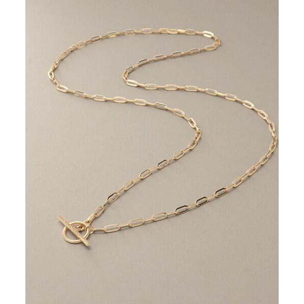 COCOSHNIK / ココシュニック K10ダイヤモンド 中空プリムチェーンマンテル ネックレス