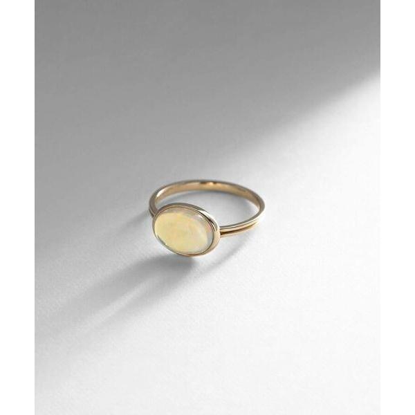 COCOSHNIK / ココシュニック K10エチオピアオパール オーバルカボション リング