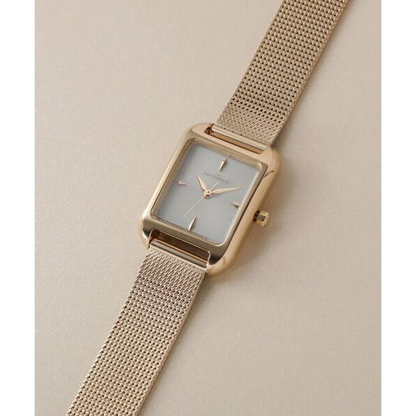 COCOSHNIK / ココシュニック RGスクエアメッシュベルト ウォッチ（ゴールド）