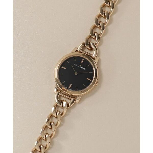 COCOSHNIK / ココシュニック RGラウンドチェーンベルト ウォッチ（ブラックマット）