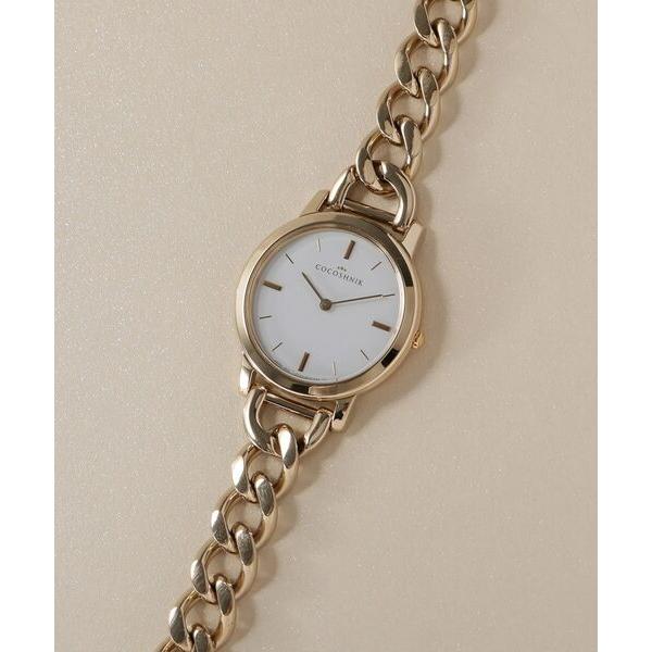 COCOSHNIK / ココシュニック RGラウンドチェーンベルト ウォッチ（ホワイトマット）