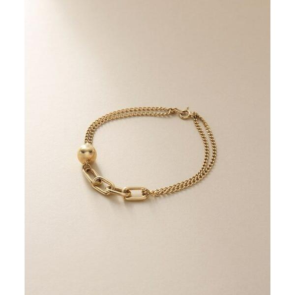 COCOSHNIK / ココシュニック K10中空ボールキヘイミックスチェーン ブレスレット