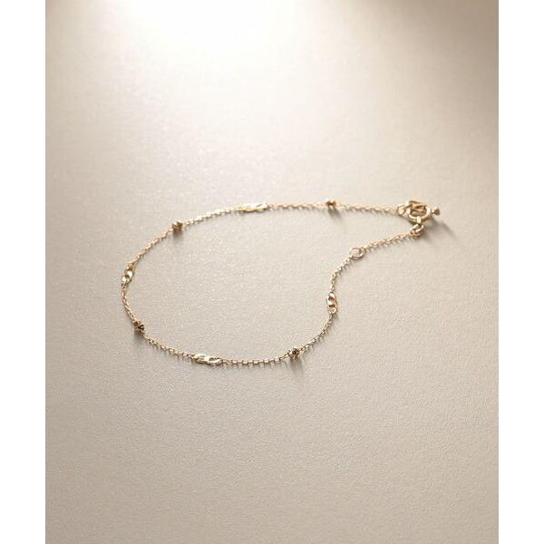 COCOSHNIK / ココシュニック K18フラットキヘイ×カットビーズ ブレスレット