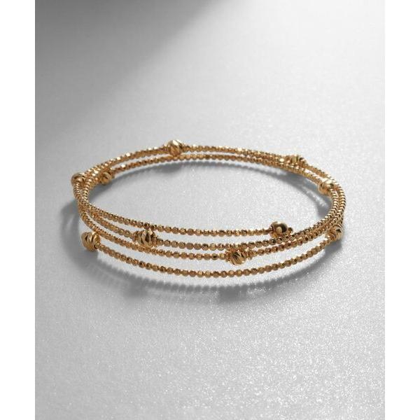 COCOSHNIK / ココシュニック K18ハニー カットボール形状記憶 バングル