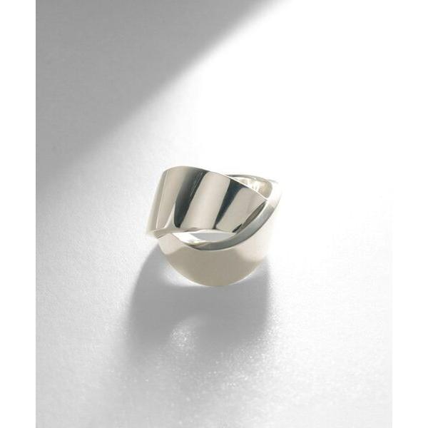COCOSHNIK / ココシュニック シルバー フォールディングリング オーバーラップ リング