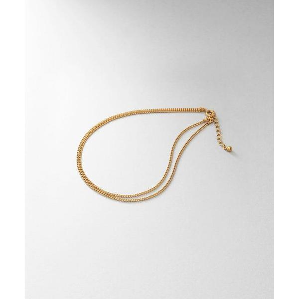 COCOSHNIK / ココシュニック シルバー カーブチェーン ダブルアンクレット GP