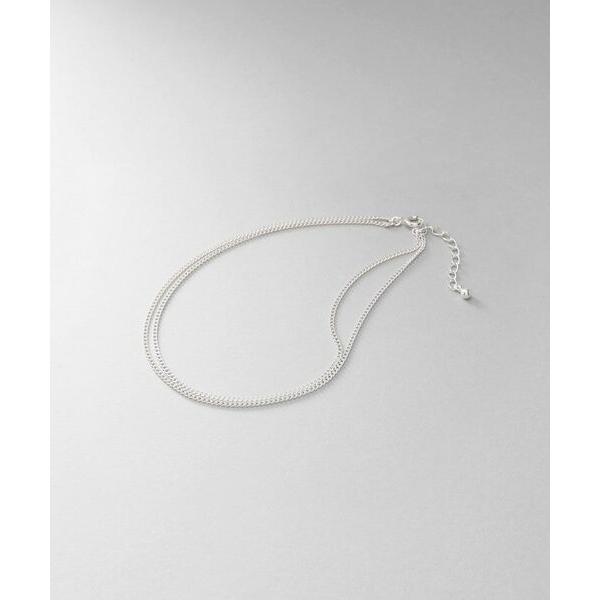 COCOSHNIK / ココシュニック シルバー カーブチェーン ダブルアンクレット