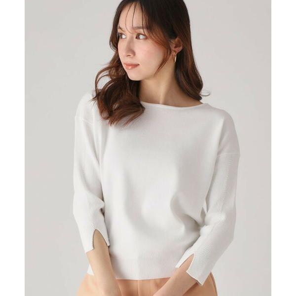 COUP DE CHANCE / クードシャンス 【洗える】ビーズ刺しゅうニットトップス