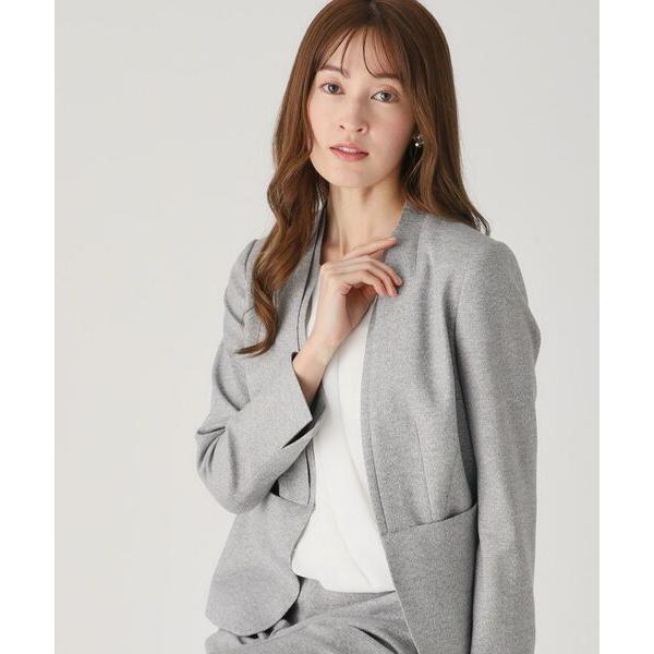 COUP DE CHANCE / クードシャンス 【洗える／日本製／スーツ可】ノーカラージャケット