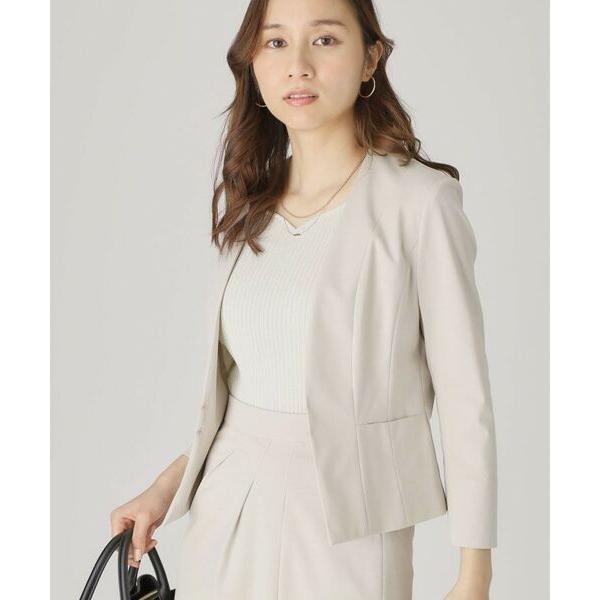 COUP DE CHANCE / クードシャンス 【洗える／日本製】細見えカラーレスジャケット