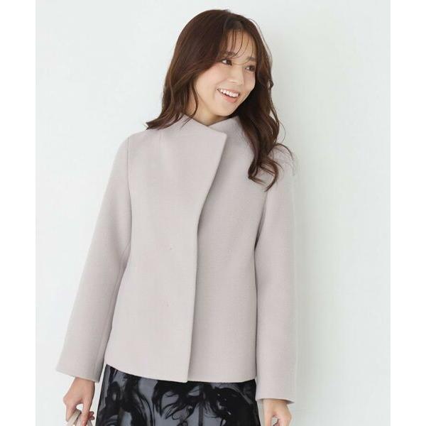 COUP DE CHANCE / クードシャンス 【日本製】スタンドカラーのショート丈コート