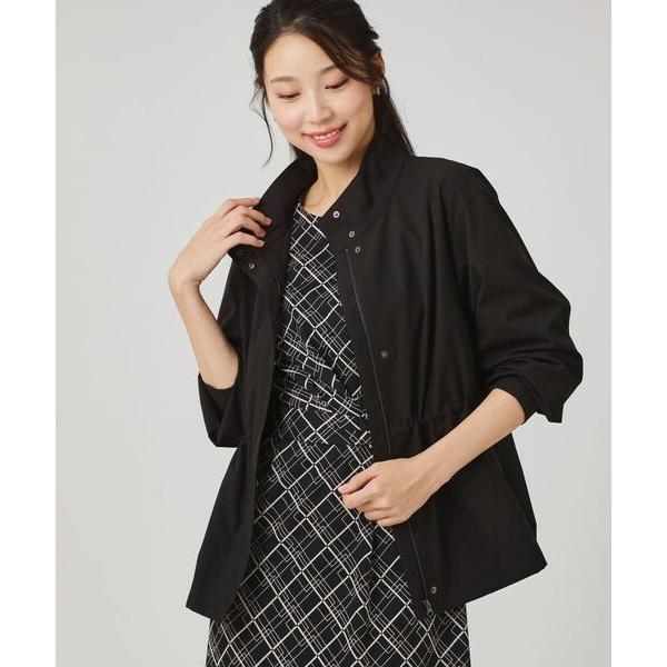 COUP DE CHANCE / クードシャンス 【手洗い可／裏地なし／ウエスト絞り可】スタンド衿ブ...