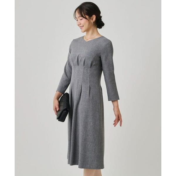 COUP DE CHANCE / クードシャンス 【手洗い可／日本製】タックデザインワンピース