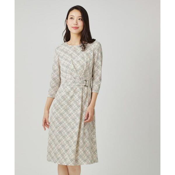 COUP DE CHANCE / クードシャンス 【手洗い可／日本製】ジャージ素材のプリント柄ワンピ...