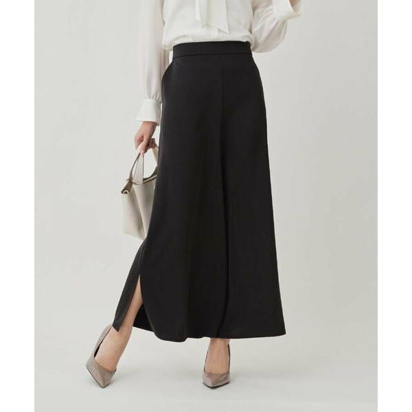 COUP DE CHANCE / クードシャンス 【手洗い可／日本製】サイドスリット入りワイドパンツ