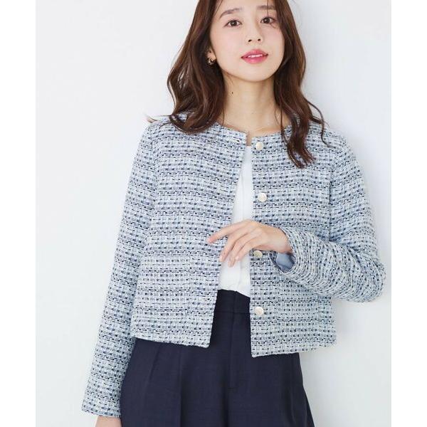 COUP DE CHANCE / クードシャンス 【ON/OFF着回し】カラーツイードジャケット