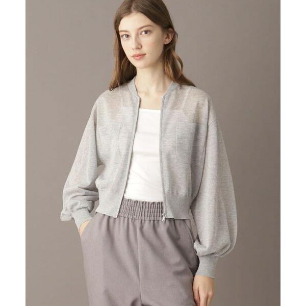 DRESSTERIOR / ドレステリア 【洗える/清涼感】シアージップアップニットブルゾン