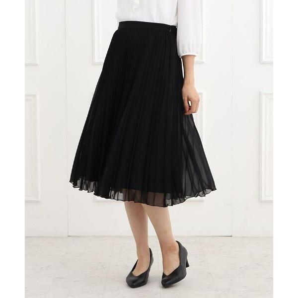 Reflect / リフレクト 【フォーマル/洗える】シフォンジョーゼットプリーツスカート