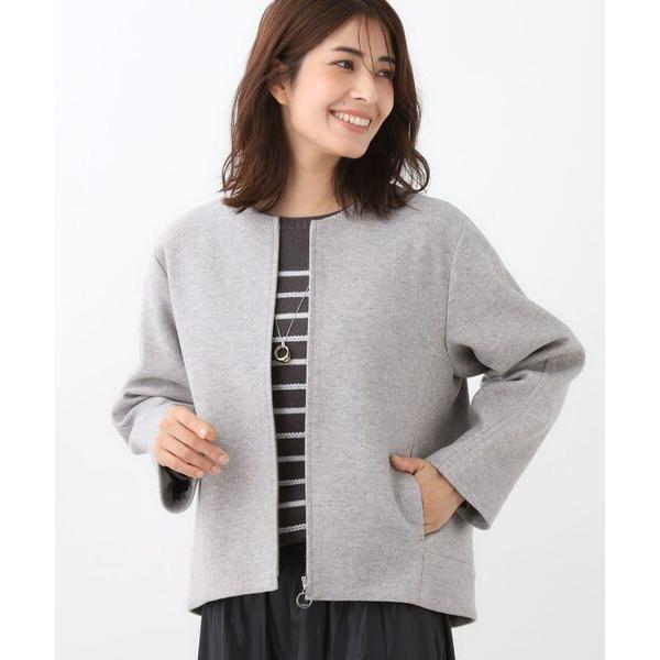 Reflect / リフレクト 【ゆったりシルエット】ジャージメルトンコクーンジャケット