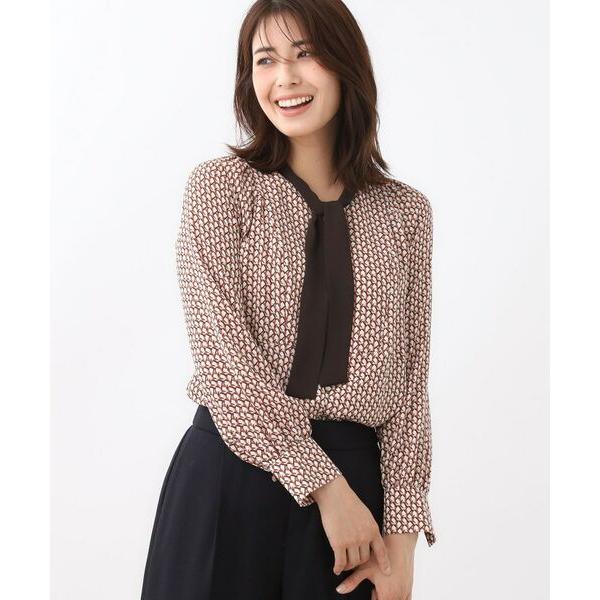 Reflect / リフレクト 【レイヤードに◎】ボウタイプリントブラウス