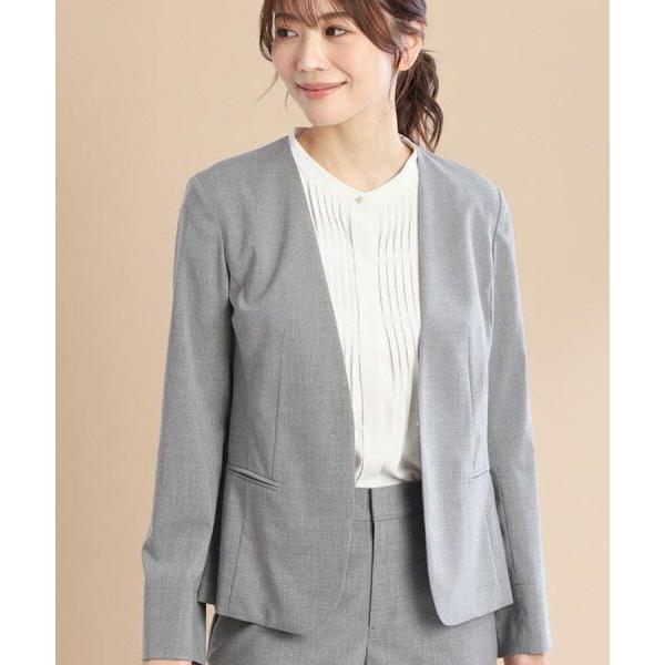 Reflect / リフレクト 【洗える／セットアップ可】ノーカラージャケット