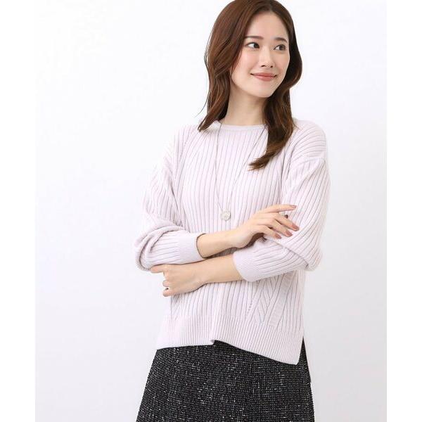 Reflect / リフレクト 【ゆったり着られる◎】ワイドリブニットプルオーバー