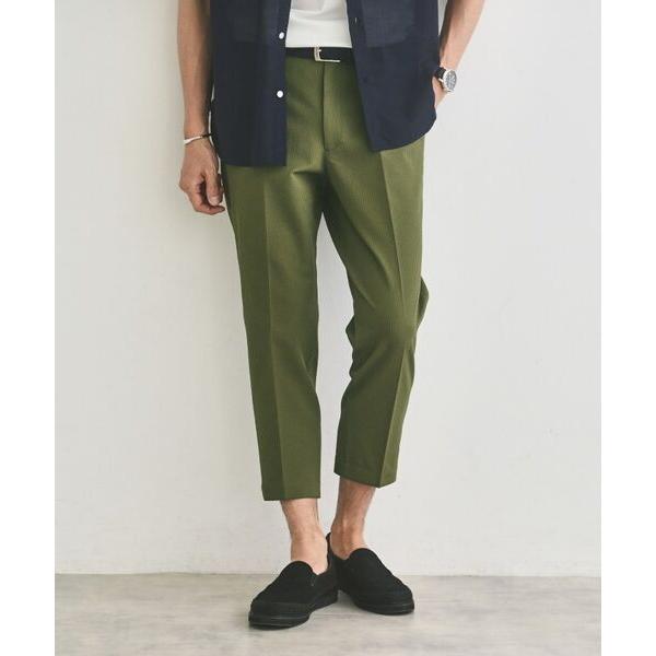 TAKEO KIKUCHI / タケオキクチ サッカーストライプ サイドゴアウエスト 8分丈 パンツ