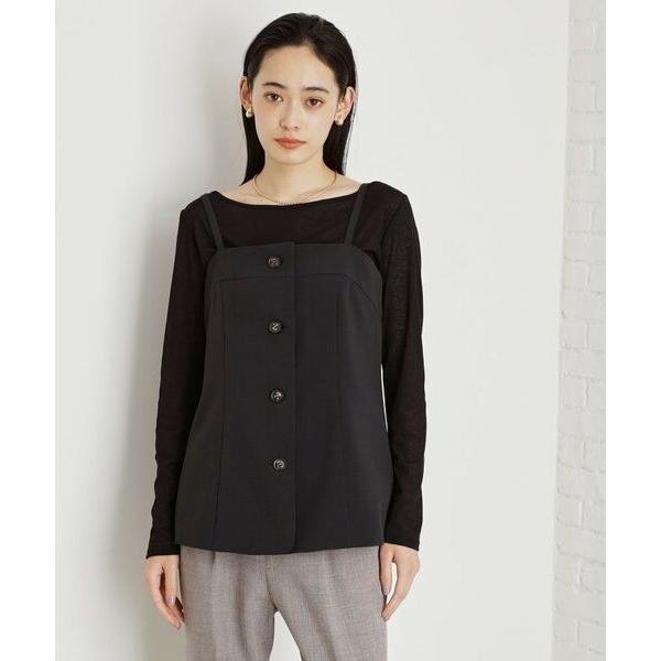 THE SHOP TK / ザ ショップ ティーケー 麻調キャミビスチェ【洗濯機OK】