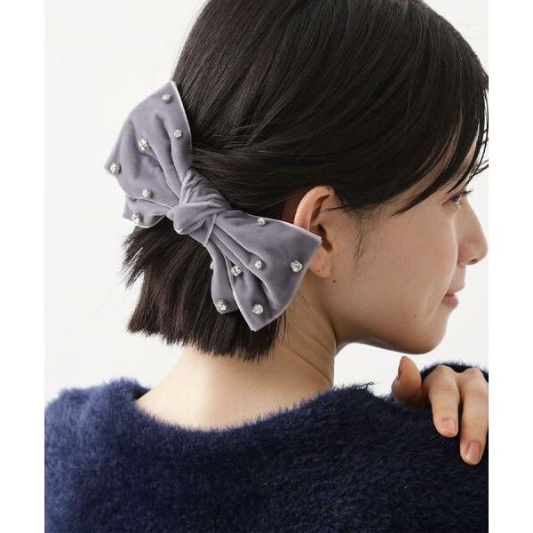 THE SHOP TK / ザ ショップ ティーケー 【華やか＆上品】ビジューベロアリボンバレッタ